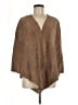 Theory 100% Leather Brown Poncho Size M - photo 1