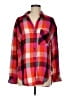 Sanctuary Plaid Pink Long Sleeve Button-Down Shirt Size M - photo 1