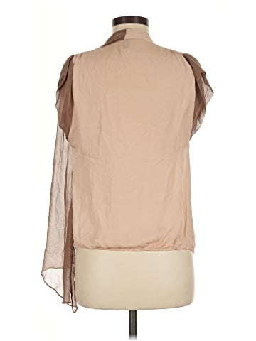 Haute Hippie Short Sleeve Silk Top (view 2)