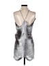 Missguided 100% Polyester Metallic Silver Cocktail Dress Size S - photo 2