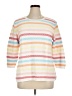 Talbots Outlet Stripes White Pullover Sweater Size XL - photo 1