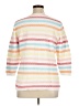 Talbots Outlet Stripes White Pullover Sweater Size XL - photo 2