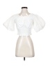 Mable White Short Sleeve Blouse Size S - photo 1