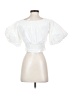 Mable White Short Sleeve Blouse Size S - photo 2
