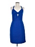 19 Cooper 100% Polyester Solid Blue Cocktail Dress Size M - photo 1