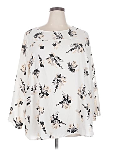 Lane Bryant Outlet 3/4 Sleeve Blouse (view 1)