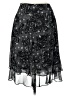 212 Collection 100% Polyester Paisley Black Formal Skirt Size 6 - photo 2