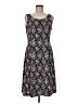 Perceptions Paisley Black Casual Dress Size M - photo 1