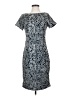 JS Collections 100% Polyester Paisley Blue Casual Dress Size 4 - photo 1