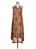 Mlle Gabrielle Print Orange Casual Dress Size L - photo 1