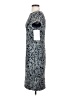 JS Collections 100% Polyester Paisley Blue Casual Dress Size 4 - photo 5