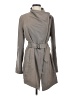 MICHAEL Michael Kors 100% Polyester Gray Green Trenchcoat Size S - photo 1