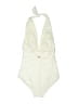MICHAEL Michael Kors Solid Ivory One Piece Swimsuit Size 10 - photo 2
