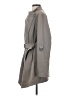 MICHAEL Michael Kors 100% Polyester Gray Green Trenchcoat Size S - photo 5