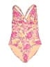 Old Navy Floral Pink One Piece Swimsuit Size M - photo 1