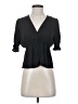 Ten Sixty Sherman 100% Polyester Black Short Sleeve Blouse Size S - photo 1