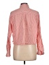 Old Navy 100% Cotton Stripes Red Long Sleeve Button-Down Shirt Size L - photo 2