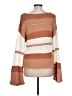 Hem & Thread Color Block Tan Pullover Sweater Size L - photo 2