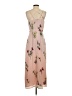 Vince Camuto 100% Polyester Floral Tan Casual Dress Size 2 - photo 2