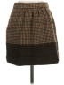 J.Crew 100% Lambswool Houndstooth Brown Wool Skirt Size 0 - photo 2