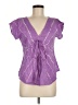 Assorted Brands Purple Short Sleeve Blouse One size - photo 1