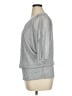 MSK Metallic Silver 3/4 Sleeve Top Size 1X - photo 5