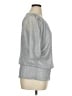 MSK Metallic Silver 3/4 Sleeve Top Size 1X - photo 4