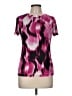 Bar III Tie-dye Pink Short Sleeve Top Size M - photo 1