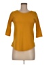Bar III Yellow 3/4 Sleeve Top Size M - photo 1