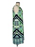 Wisp Print Green Casual Dress Size 6 - photo 4