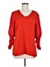 CAbi 100% Polyester Red 3/4 Sleeve Top Size M - photo 1