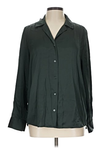 Quince Long Sleeve Silk Top (view 1)