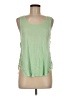 E&M Collection 100% Ramie Green Tank Top Size M - photo 1