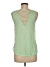 E&M Collection 100% Ramie Green Tank Top Size M - photo 2