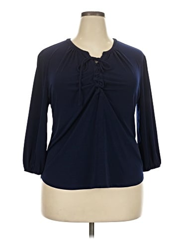 7th Avenue Design Studio New York & Company 3/4 Sleeve Blouse (view 1)