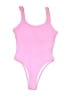 Unbranded Solid Pink One Piece Swimsuit Size S - photo 1