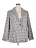 Lane Bryant Plaid Gray Blazer Size 20 - photo 1