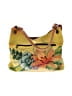 Anuschka 100% Leather Floral Tropical Multi Color Yellow Leather Shoulder Bag One size - photo 3