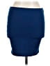 REVAMPED Solid Blue Casual Skirt Size L - photo 1