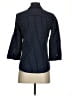 BCX Polka Dots Blue 3/4 Sleeve Button-Down Shirt Size S - photo 2