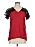 C. Luce Red Short Sleeve Blouse Size M - photo 1