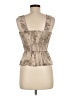 Japna 100% Polyester Tan Sleeveless Blouse Size M - photo 2