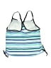 South Point Stripes Blue Swimsuit Top Size 16 - photo 2