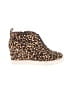 Linea Paolo Animal Print Brown Wedges Size 6 1/2 - photo 1