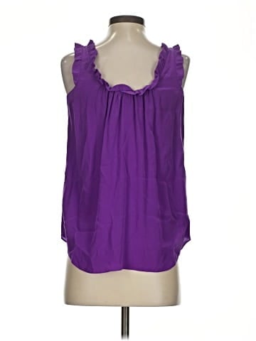 Rebecca Taylor Sleeveless Silk Top (view 2)
