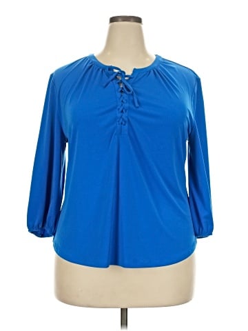 7th Avenue Design Studio New York & Company 3/4 Sleeve Blouse (view 1)