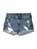 Hollister Stars Blue Denim Shorts Size 1 - photo 1