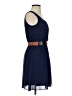 Iz Byer 100% Polyester Solid Blue Casual Dress Size XS - photo 4
