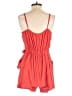 One Clothing 100% Rayon Solid Red Romper Size L - photo 2