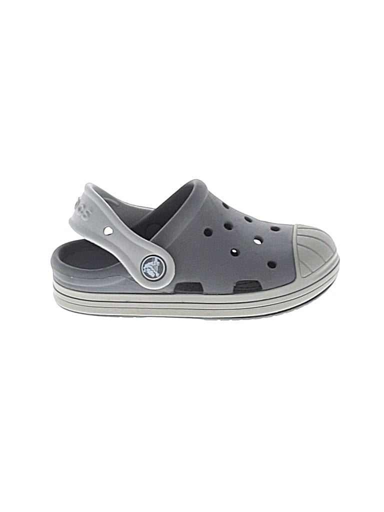 Pre-owned Crocs Kids' Clogs In Gray